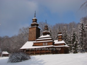 Покровська церква (центральна група), с. Плоске (нині в Київському музеї просто неба)