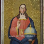 Христос Вседержитель. Ікона намісного ряду іконостасу Троїцької церкви, кін. ХVІІІ ст.