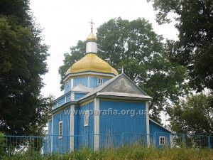 Борисоглібська церква, с. Шклинь (нині спотворена ремонтом до невпізнанності)