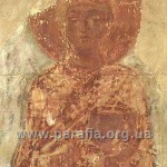 Св. первомучениця Текля. Первісна фреска, загибла під час Другої світової війни