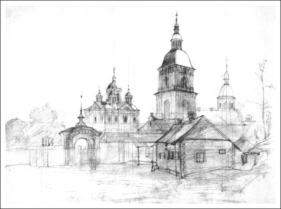 Taras Shevchenko. Kyiv Mezhyhirskyi monastery.